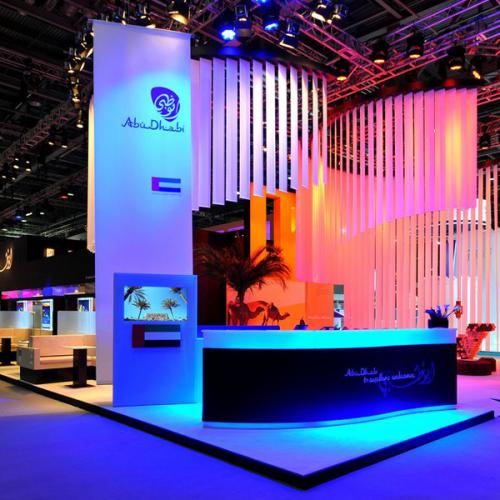 The Abu Dhabi exhibition stand